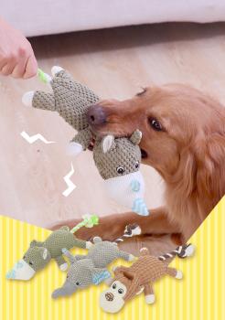 Großhandel B2B Haustier Spielzeug Hund Beißspielzeug Nashorn